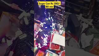 Sugar Can Rs 280 80 mtr  Diwali Decoration Items Wholesale Market Delhi viralshort shortvideo [upl. by Giffer469]