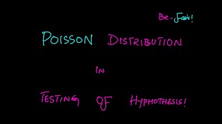 A2 Maths S2 POISSON DIST IN TESTING OF HYPOTHESIS TESTING Lecture  05 [upl. by Ilrebma]