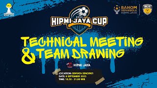 HIPMI JAYA SOCCER CUP 2023  Technical Meeting amp Team Drawing [upl. by Richlad]