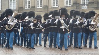 Changing of the Guard Copenhagen  Sunday 8th January 2023 [upl. by Ceciley211]