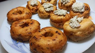 uzhunnu vada  malayalam recipe  Kerala style  sisters food court [upl. by Annahoj]