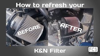 How to clean and refresh KampN filter  For Cars Sake [upl. by Allerus]