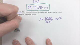 Precalculus Unit 41 Notes Arc Length amp Sector Area Formulas [upl. by Onivla]