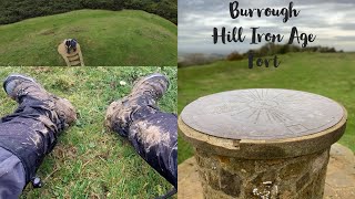 Burrough Hill Iron Age Hill fort from the mud and from the air [upl. by Aluap]