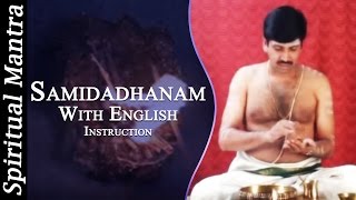 Samidadhanam in See Learn And Perform Sandhyavandanam Yajur  Smartha [upl. by Bidget]