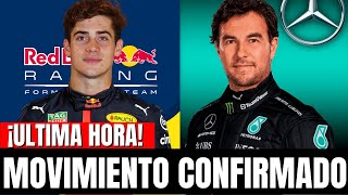 ¡BOMBAZO ¡CHECO PÉREZ FIRMA CON MERCEDES PARA 2025 COLAPINTO A RED BULL [upl. by Gaillard]