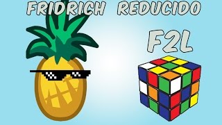 TUTORIAL Metodo Fridrich Reducido CFOP 13  F2L HD en español [upl. by Annwahsal]