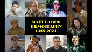 Matt Damon Filmography 19882022 [upl. by Freeland]