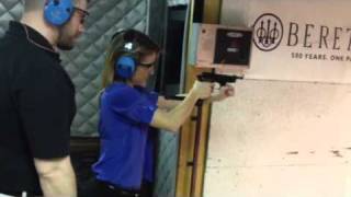 Emily Miller shooting the Beretta 93R [upl. by Brianne178]