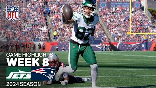 New York Jets vs New England Patriots Game Highlights  NFL 2024 Season Week 8 [upl. by Kiersten]