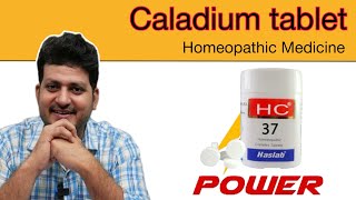 Powerful Caladium Tablet  Homeopathic Medicine  How to use [upl. by Karlotte886]