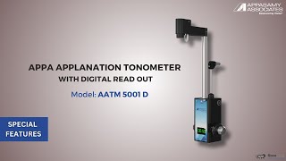 Appa Applanation Tonometer With Digital Read Out  Model AATM 5001 D  Appasamy Associates [upl. by Flo]