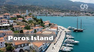 Poros island Saronic Gulf Greece  Sea TV Sailing channel [upl. by Harsho]