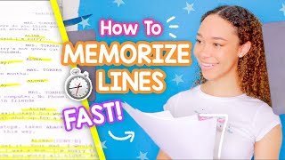 How to Memorize Lines for Acting Auditions Fast amp Easy Techniques [upl. by Negroj]