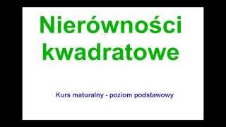 Nierówności kwadratowe jak rozwiązać nierówność kwadratową O czym trzeba pamiętać Ważne własności [upl. by Adnof]