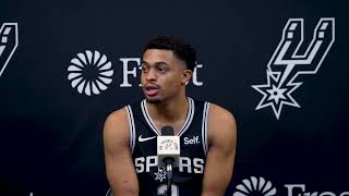 202324 San Antonio Spurs Season  Keldon Johnsons PostGame Interview 142024 [upl. by Cressy]