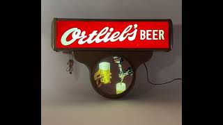 ortliebs beer teardrop motion sign [upl. by Ainslee]