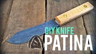 DIY KNIFE PATINA TUTORIAL [upl. by Chenee575]