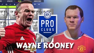 FIFA 22 Wayne Rooney Pro Clubs Creation [upl. by Melly]