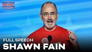 FULL SPEECH UAW president Shawn Fain takes the DNC stage [upl. by Gunar761]