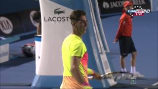 Thanasi Kokkinakis vs Ernests Gulbis Match Point Australian Open 2015 [upl. by Atinad604]