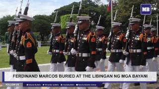 Ferdinand Marcos buried at the Libingan ng mga Bayani PART 2 [upl. by Alleras545]