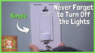 How To Install a Motion Sensor Light Switch to Turn the Lights OnOff Automatically  Lutron Maestro [upl. by Ellah]