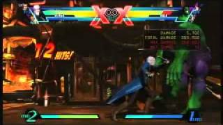 ULTIMATE MARVEL VS CAPCOM Vergil Missoin and Combo vid playerisedelica [upl. by Ahsimat]