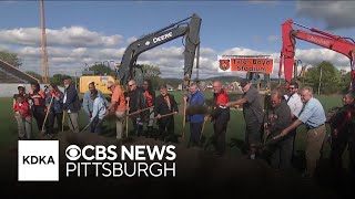 Groundbreaking held for Clairtons new Tyler Boyd Stadium [upl. by Einatsed528]