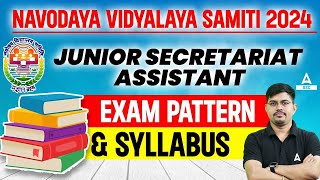 NVS Non Teaching Recruitment 2024 Syllabus and Exam Pattern  NVS Non Teaching Recruitment 2024 [upl. by Jocelin]