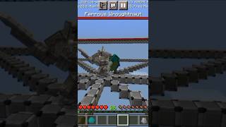 Ferrous wroughtnaut vs mutant zombie in minecraft  mod minecraft [upl. by Kiernan163]