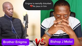 Bishop J Moloi insults Brother Enigma💔calling him mentally disturbed😥Brother Enigma poor guy [upl. by Navac371]