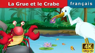 La Grue et le Crabe  Crane and The Crab in French  Contes De Fées Français FrenchFairyTales [upl. by Elliot118]