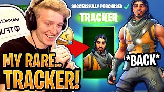 Tfue BUYS and Loves His RARE quotTrackerquot Skin SEASON 1 SKIN  Fortnite Best and Funny Moments [upl. by Amelina]