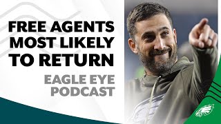 Which free agents are Eagles most likely and least likely to bring back  Eagle Eye Podcast [upl. by Esdras844]