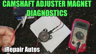 Mercedes Camshaft Adjuster Magnet Diagnostics DIY [upl. by Sirac]