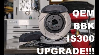 Walkthrough Brake upgrade  BBK IS300 with OEMLexus IS350 Calipers [upl. by Tiphanie]