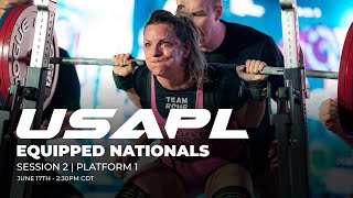 2023 USA Powerlifting Equipped Nationals  Session 2 Platform 1 [upl. by Monia]