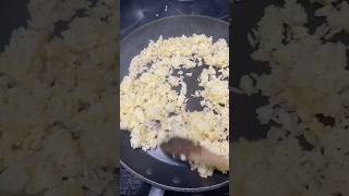 Toasting Jasmine Rice for Chinese Seafood Fried Rice youtubeshorts shortsfeed [upl. by Grunenwald]