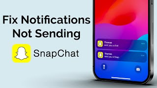 How to Fix Snapchat Not Sending Notifications on iPhone [upl. by Notnirb29]