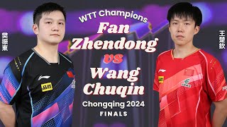 FULL  Fan Zhendong vs Wang Chuqin Finals WTT Champions Chongqing 2024 [upl. by Pernas9]