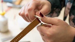 3WATCHES  Genuine Leather Watch Strap Manufacturing Process [upl. by O'Gowan]