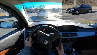 2006 BMW 5 Series E61 535d 272 Hp POV Test Drive DRIVEWAVE1 [upl. by Assilem]