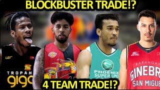 PBA UPDATES I BLOCKBUSTER 4 TEAM TRADE [upl. by Norrahc]