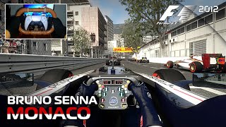 F1 2012 Realistic Mode  Bruno Senna at the Monaco Grand Prix  Racing with Gyroscope [upl. by Aivatnuahs]