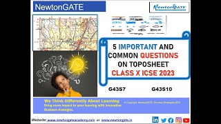 Top 5 Important Toposheet Question for Class X ICSE 2023 Geography  Get 100 Full marks [upl. by Etak]