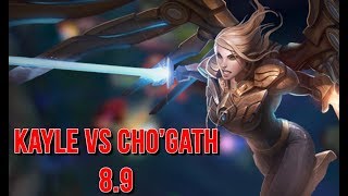 kayle 1v9  Kayle vs Cho Gath TOP  Diamond Gameplay  89 [upl. by Eetsim]