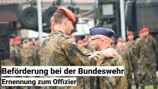 Beförderung eines Oberfähnrichs der Bundeswehr  wenn ein Offizier ernannt wird [upl. by Farica]