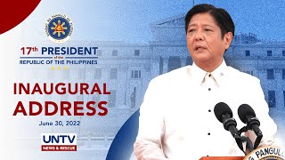 Inaugural Address of President Ferdinand “Bongbong” Marcos Jr  June 30 2022 [upl. by Hazmah753]