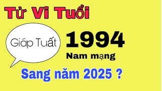 Tử vi tuổi Giáp Tuất 1994 nam mạng sang năm 2025 làm ăn may mắn có tài lộc [upl. by Fabio]